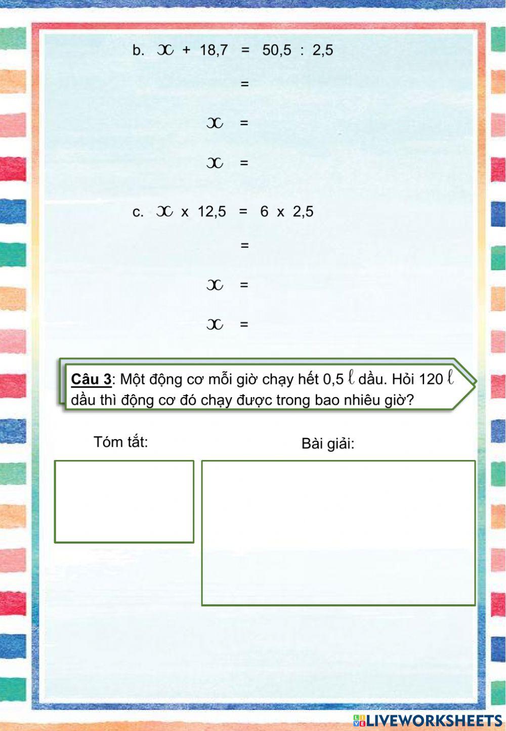Toán 5 - Luyện tập chung - Trang 73