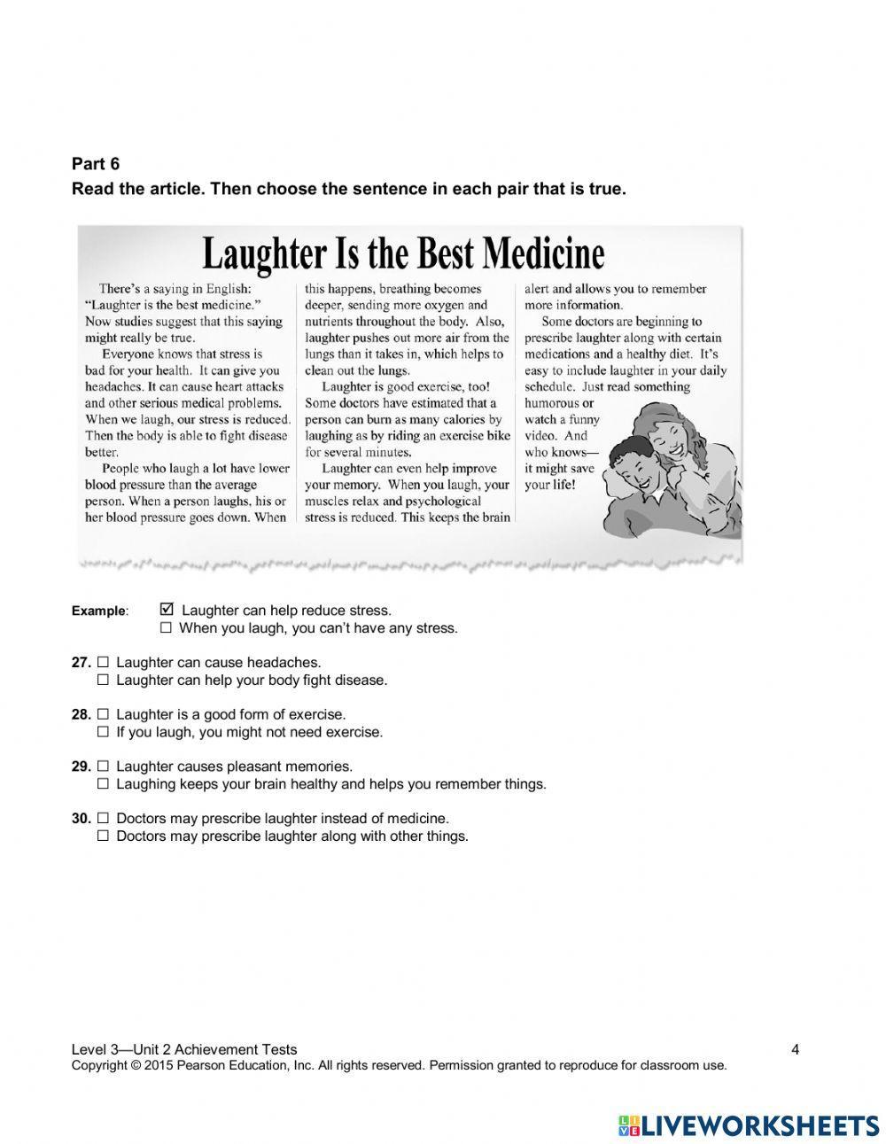 TN3 - Unit 2 - Assessment Test Unit 2