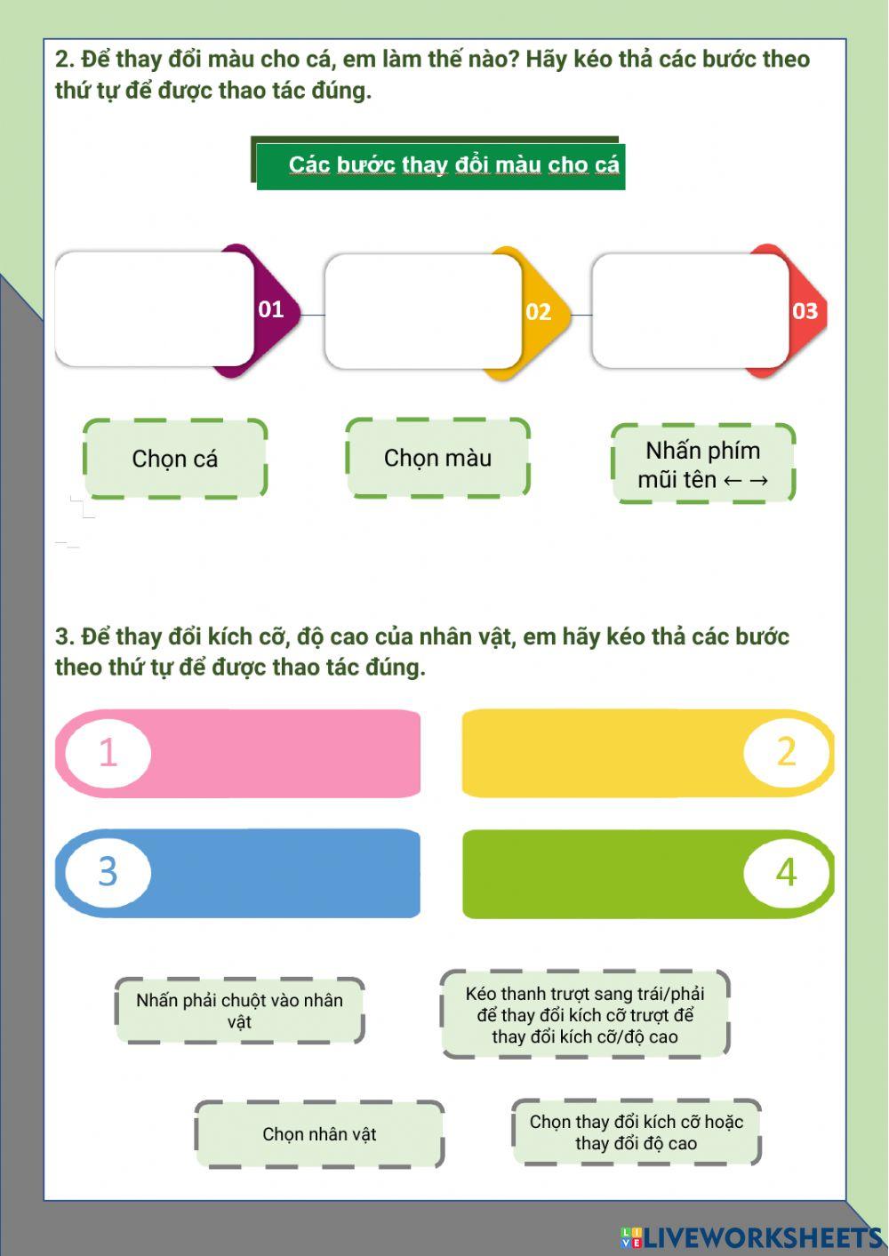 Tin học 1-Bài 4: Thay đổi đặc điểm nhân vật (tiết 2)