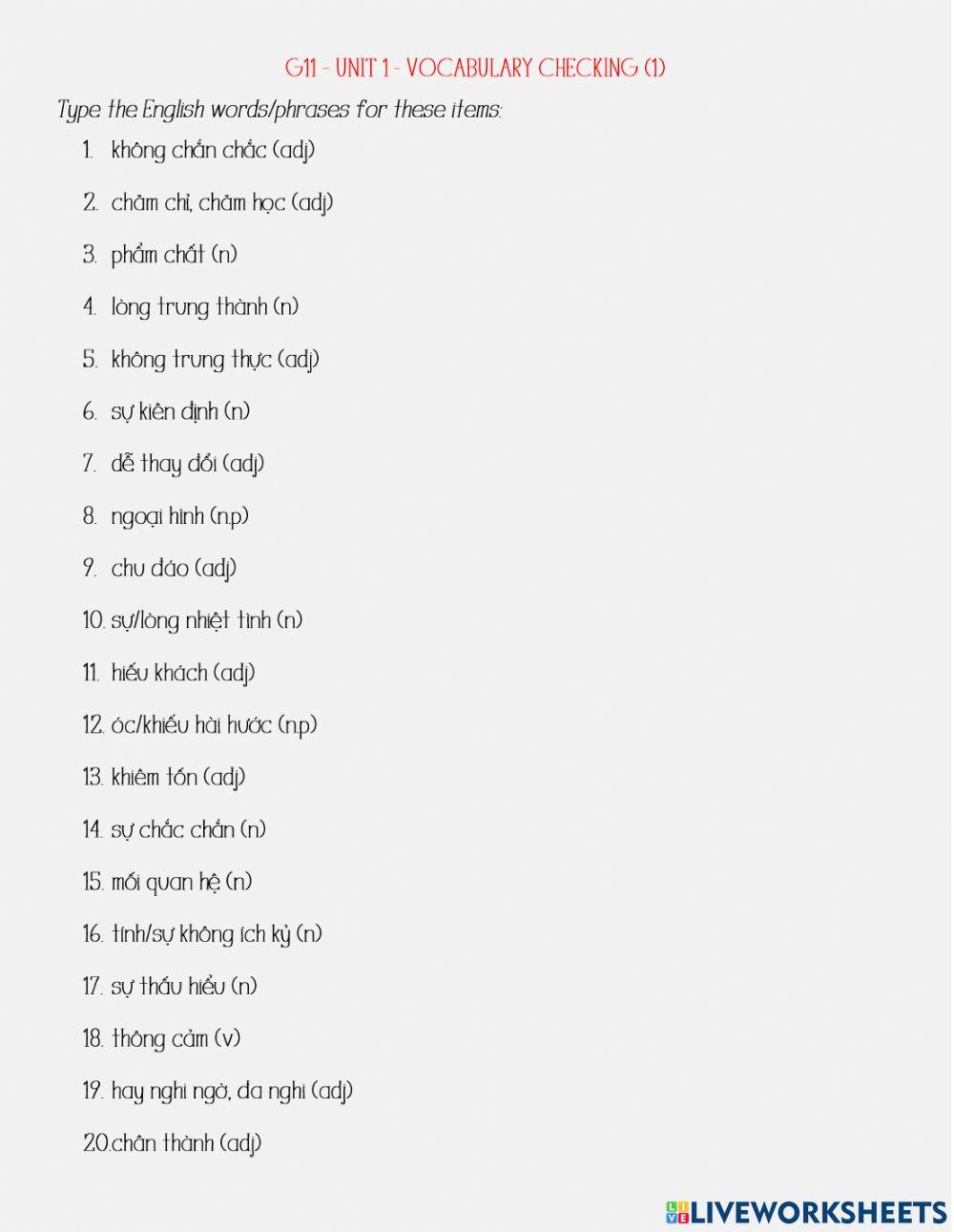 G11 - unit 1 - vocabulary checking (1)