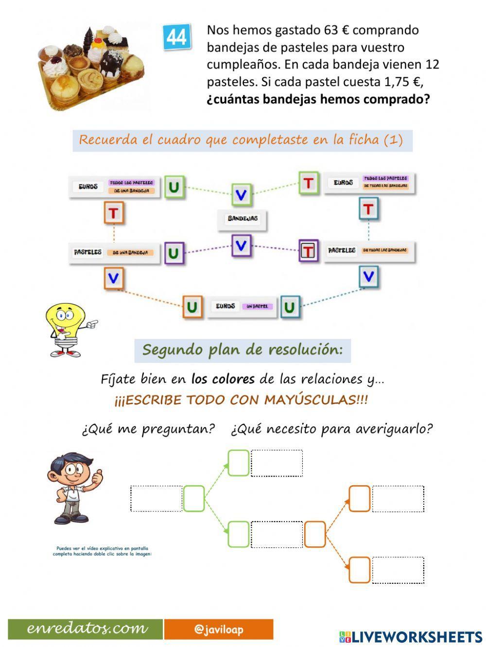Problema dos operaciones PASTELES (3) javiloap
