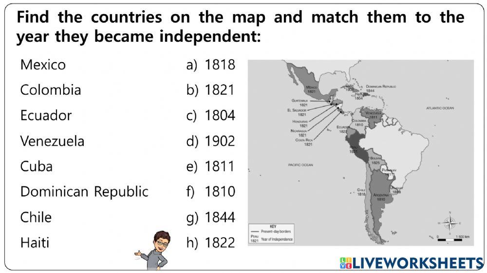 19th century Worksheets 5-10