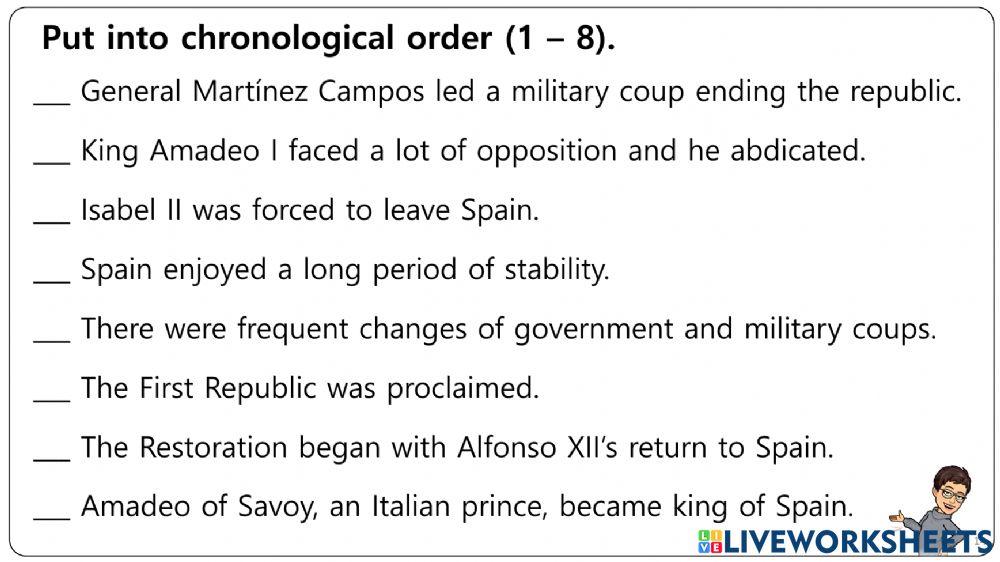 19th century Worksheets 11-16