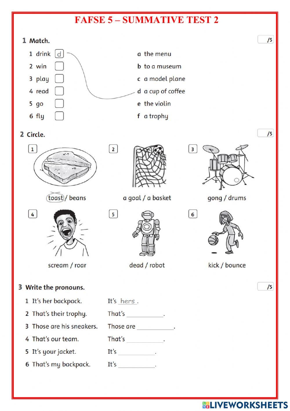 FAFSE 5-Summative Test 2