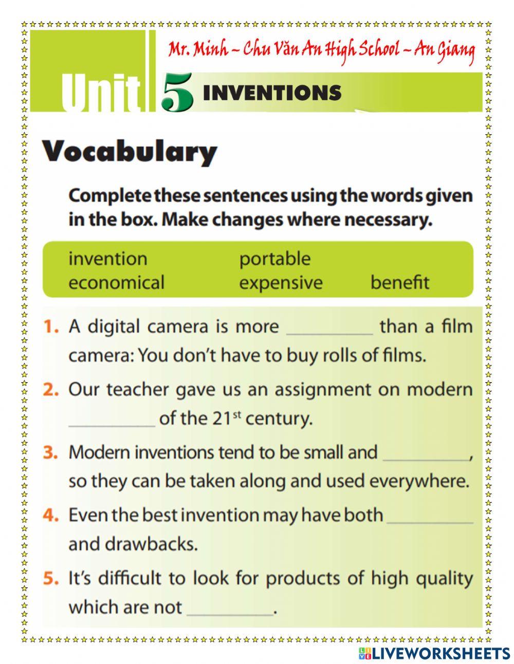 English 10 - Unit 5 - Looking Back