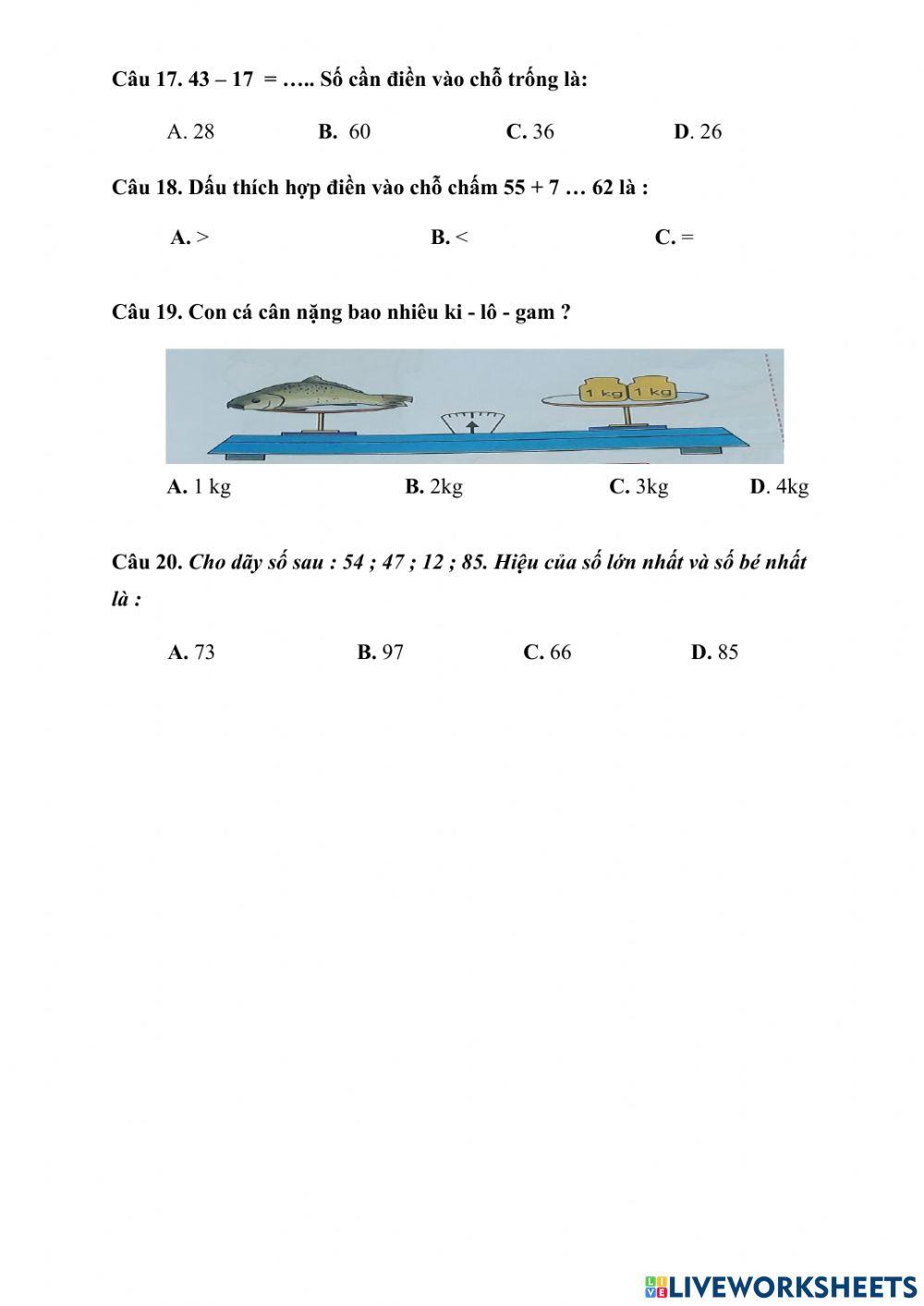 Toan  tv lop 2 - on thi hk1