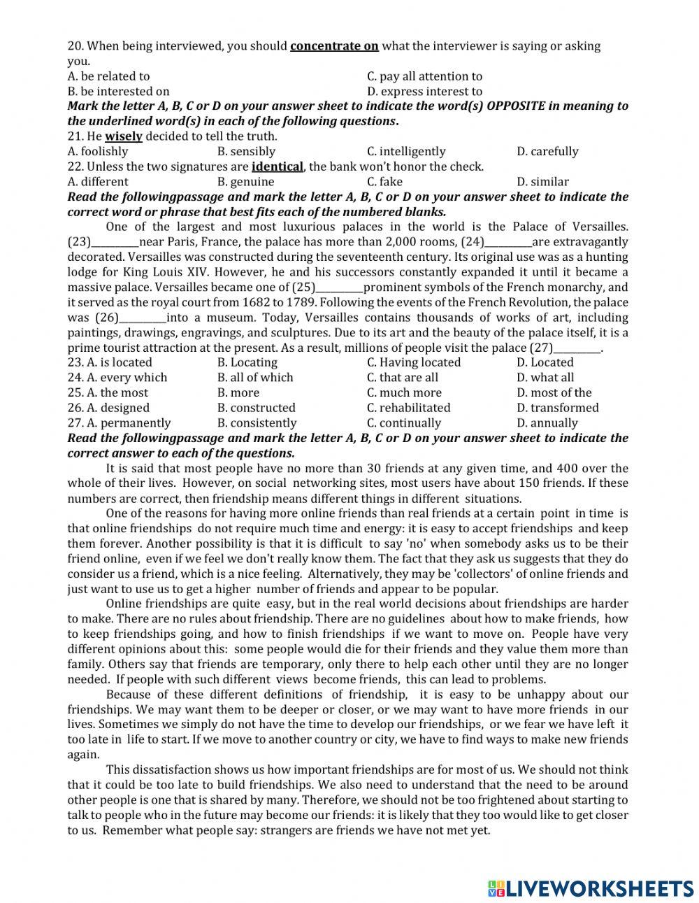 Ôn thi vào 10 TEST 1 - form 20-21 (bad)