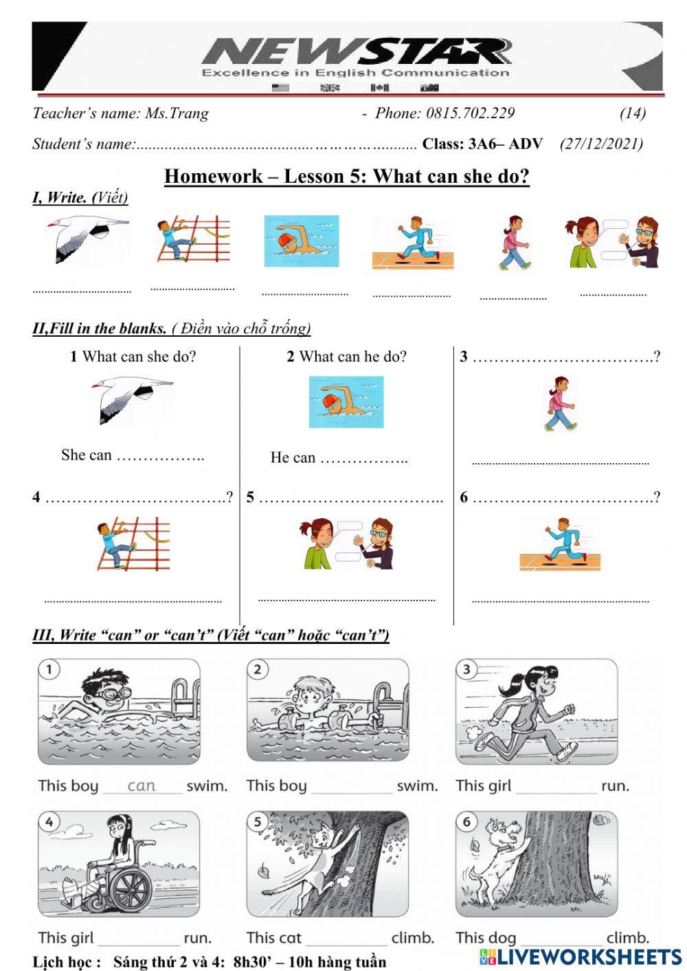 3A6-Lesson 5-What can she do?