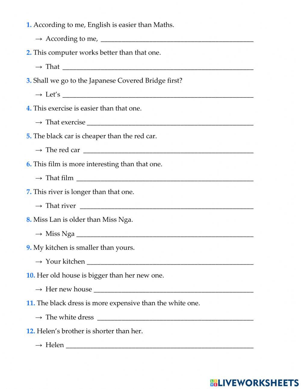 English 6 - unit 4 - grammar