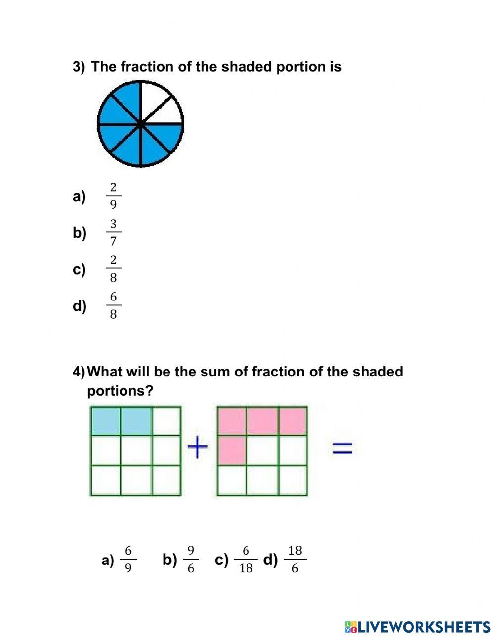 Maths liveworksheet 