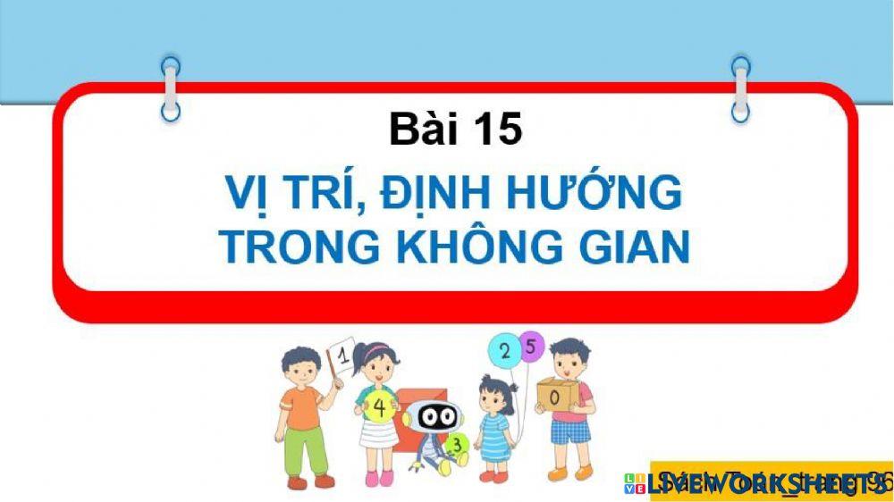 Vị trí định hướng trong không gian