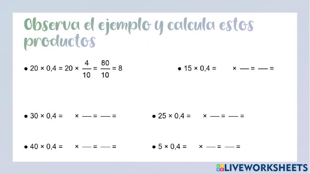 Operaciones combinadas y cálculo mental