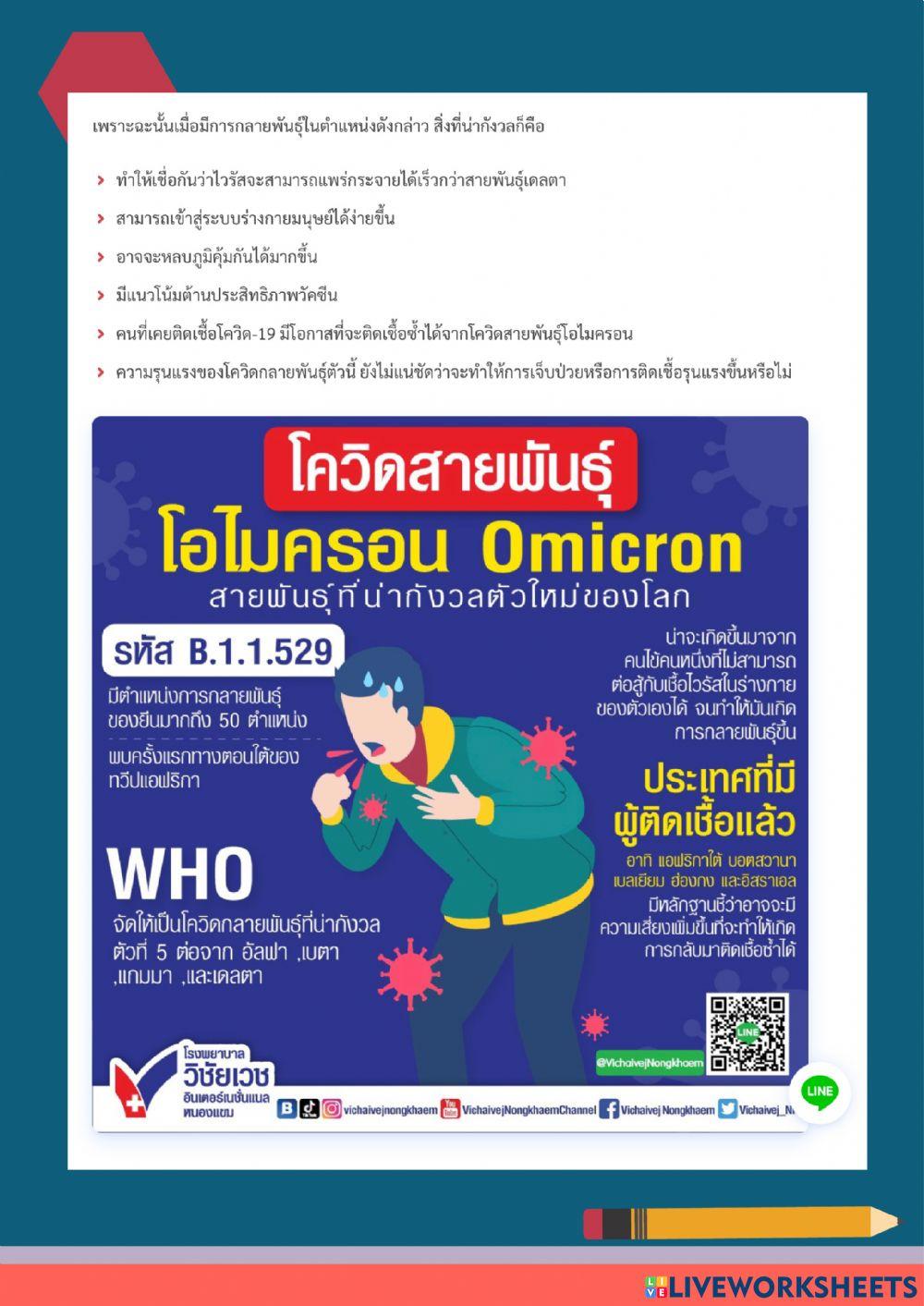 ใบงานเรื่องการเขียนและการพูดแสดงความคิดเห็น โดยใช้เทคนิคหมวด 6 ใบ