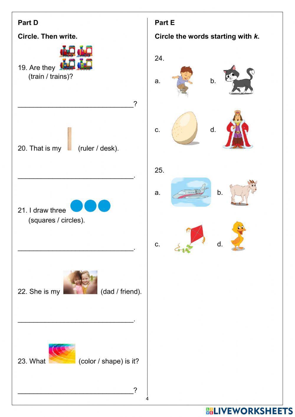 HANG OUT STARTER - MIDTERM TEST