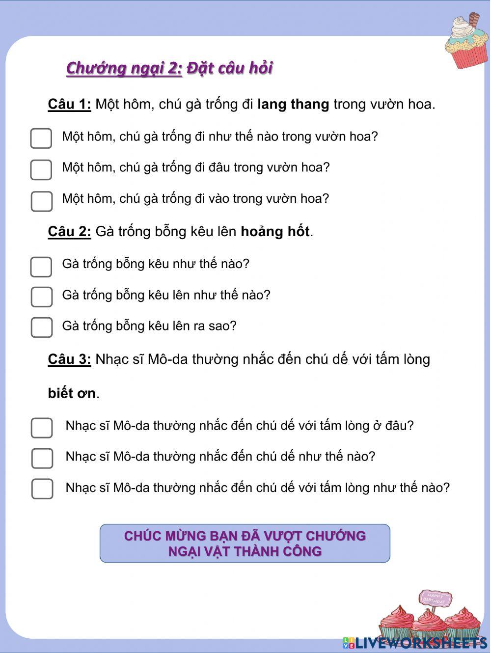 Phiếu bài tập cuối tuần (tuần 23)