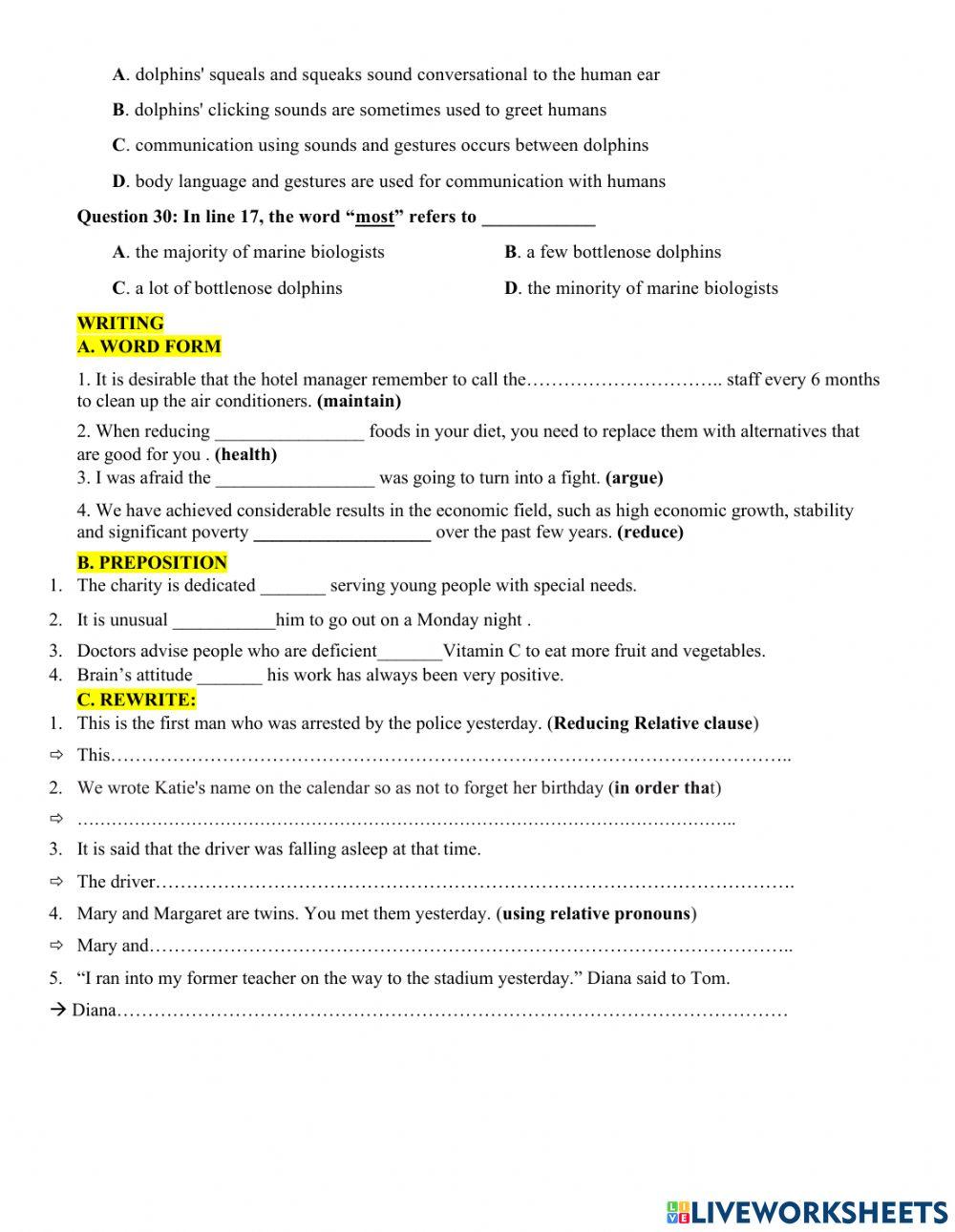 Test 3-g10-revision-the first term