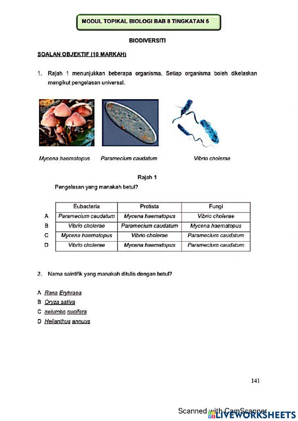 Modul Hebat Edisi 2021 Biologi Tingkatan 5 Bab 8