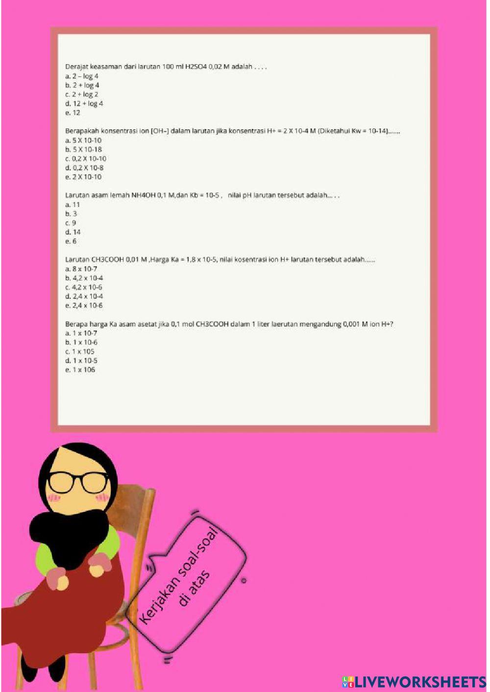 Perhitungan asam basa