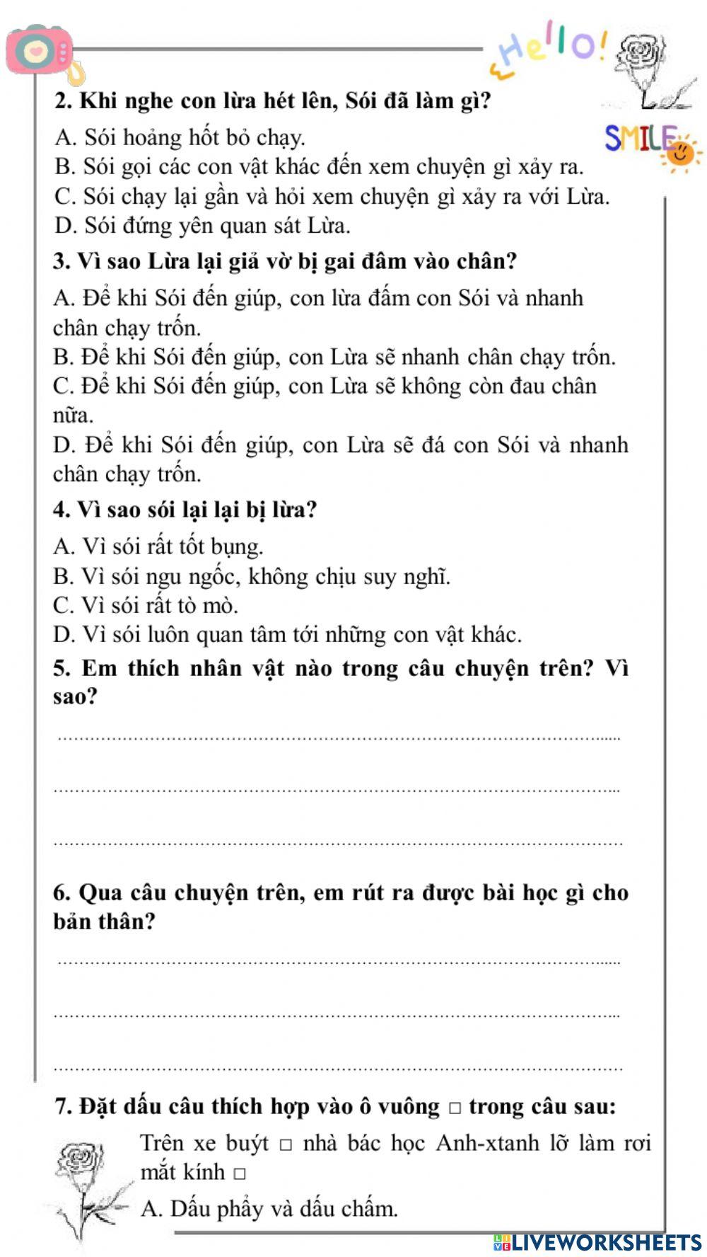 Ôn tập cuối kì 1 môn Tiếng Việt 3
