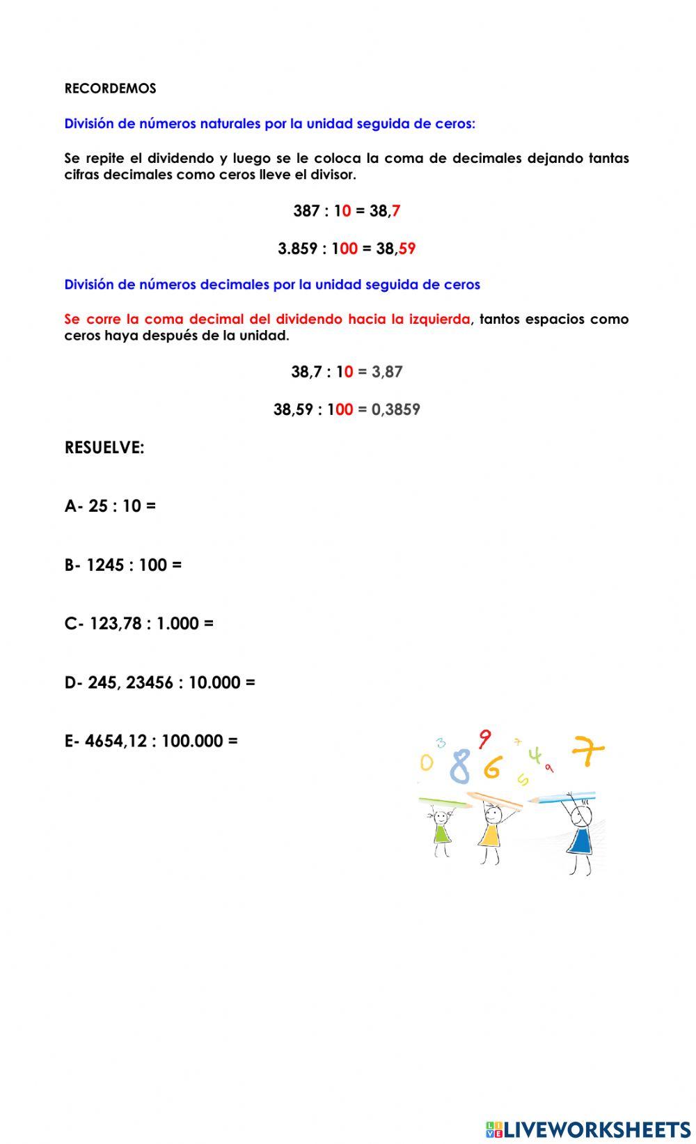 UNIDAD SEGUIDA DE CEROS