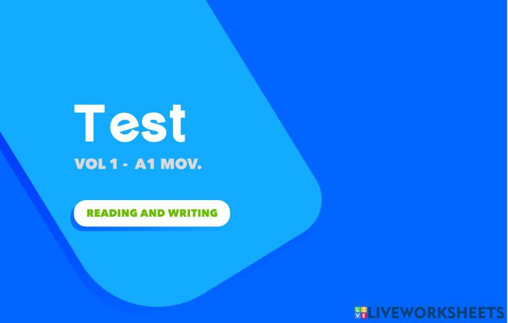 Movers Reading and Writing