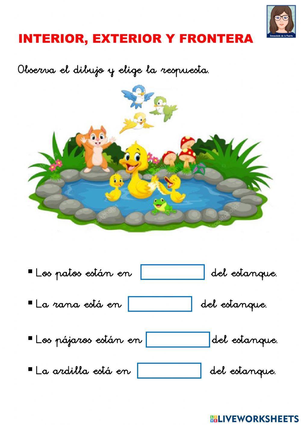 MATE 1º Interior, exterior y frontera.