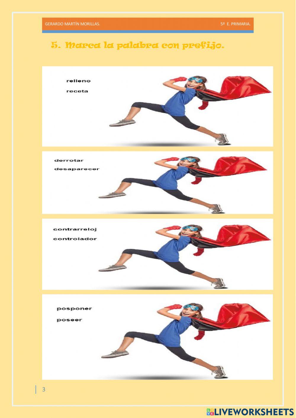 Taller de vocabulario. Ficha 6.