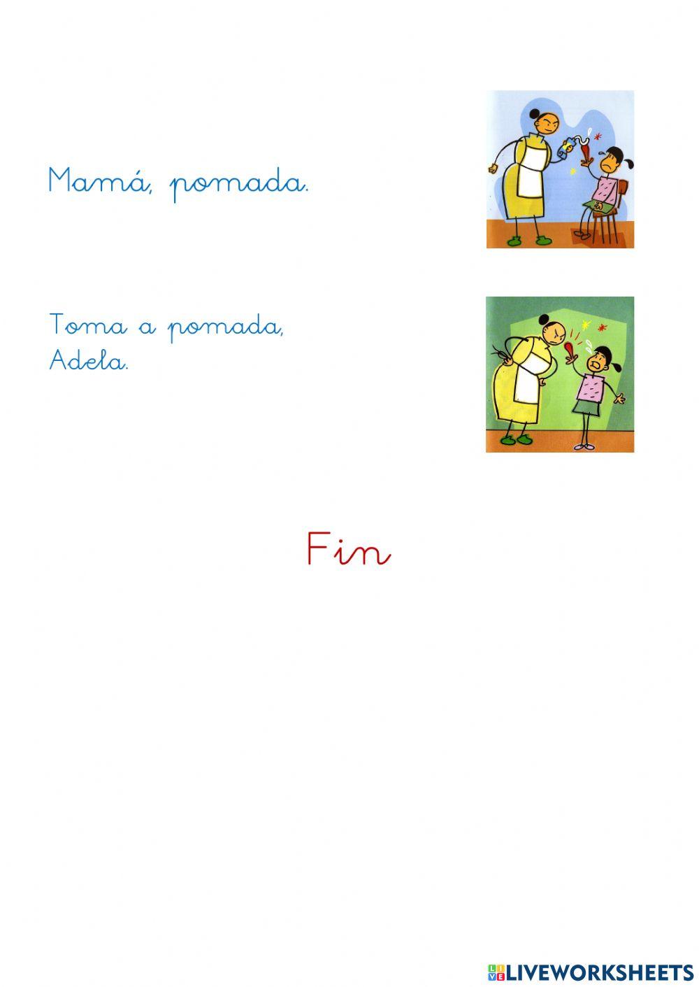 Comprensión lectora O LEITE DE ADELA