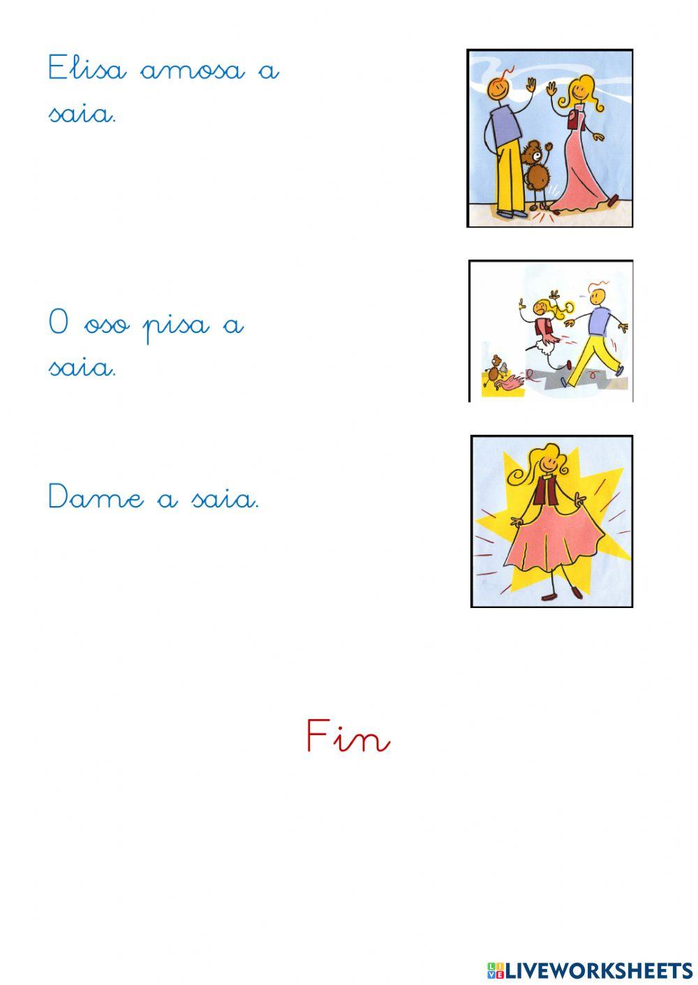 Comprensión lectora O OSO PELUDO