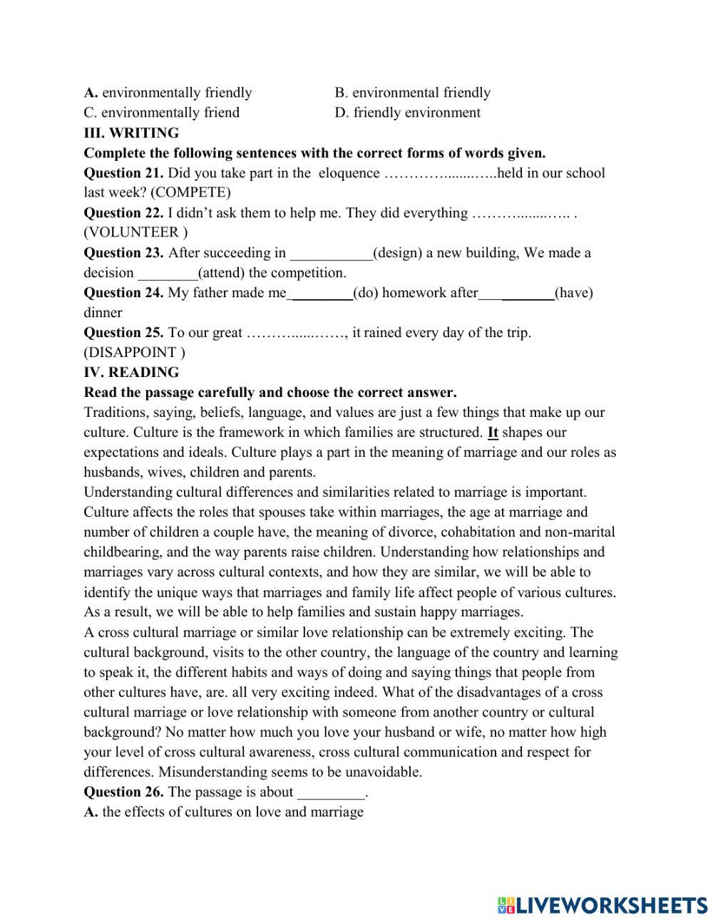 E11 - practice test 1