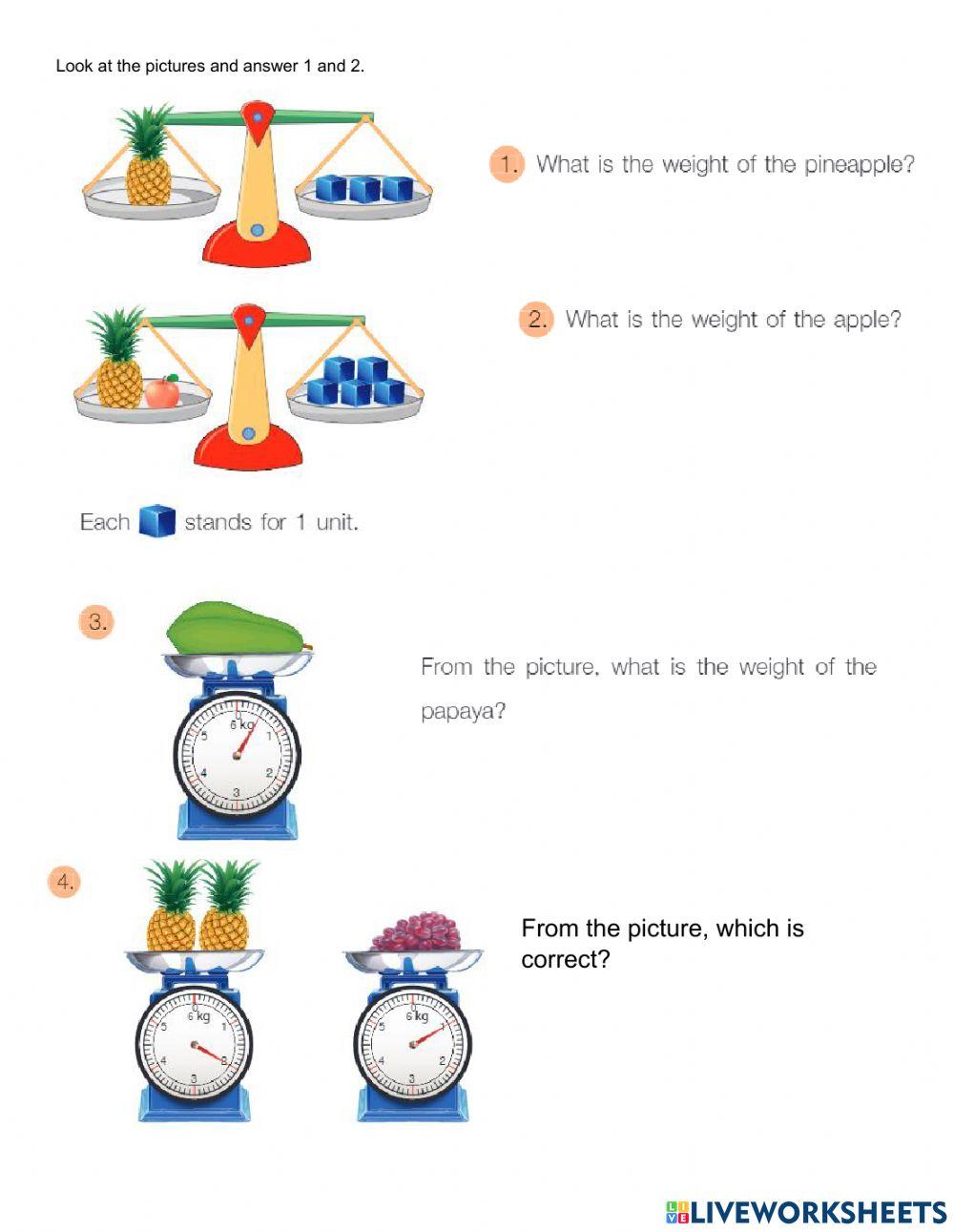Measuring Weight Measuring Weight