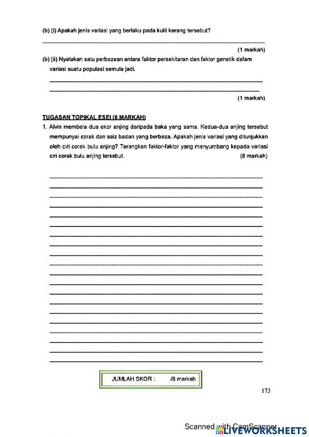 Modul Hebat Edisi 2021 Biologi Tingkatan 5 Bab Variasi12