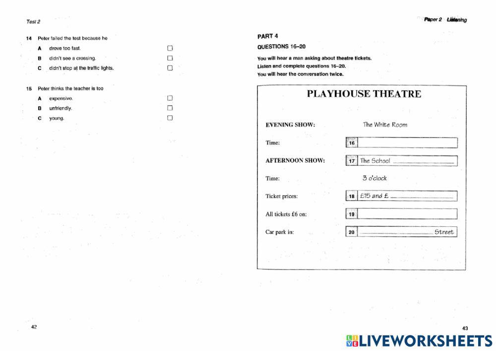 Hhes - listening - test 2