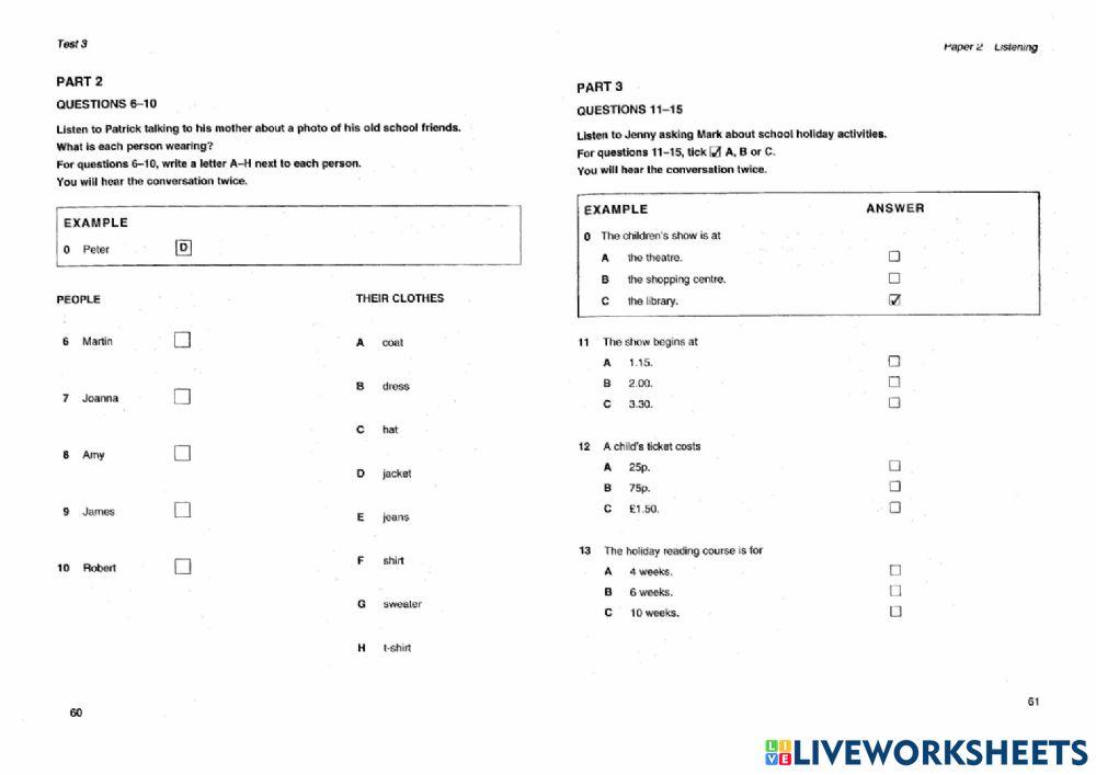 Hhes - listening test 3