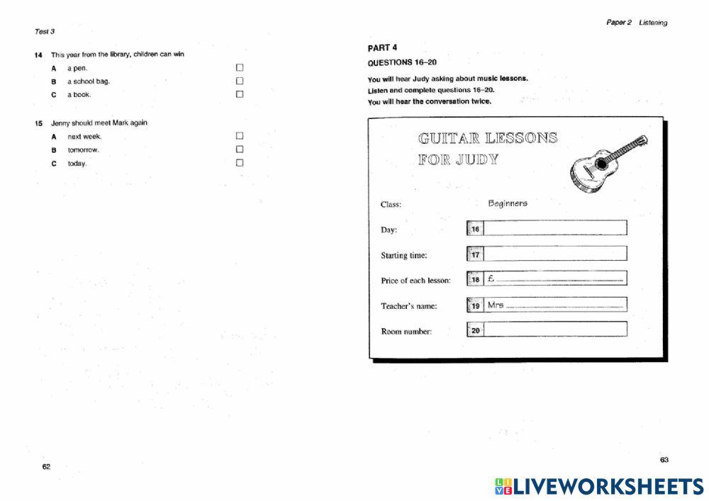 Hhes - listening test 3