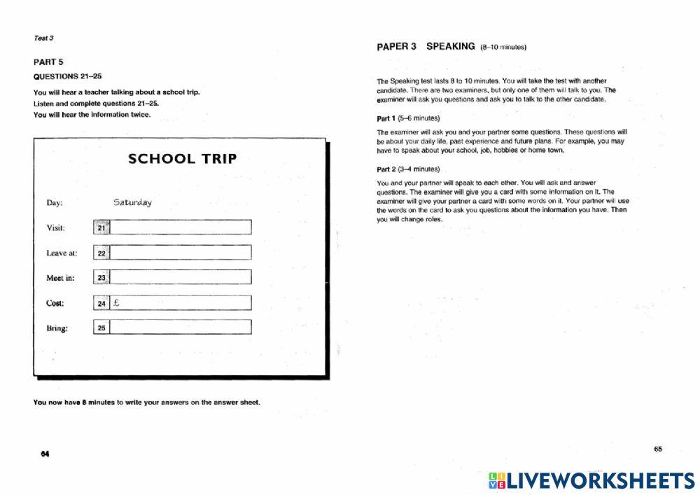 Hhes - listening test 3