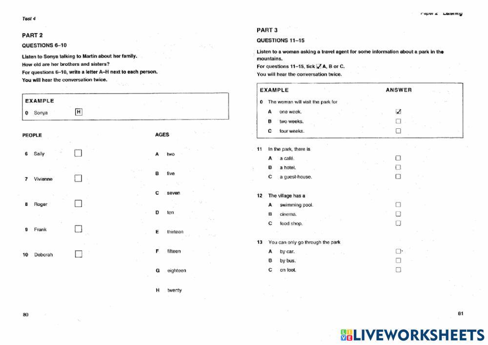 Hhes - listening test 4