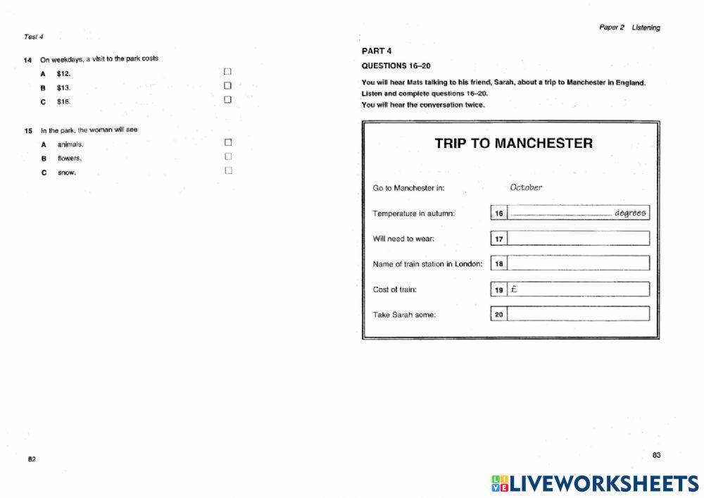 Hhes - listening test 4