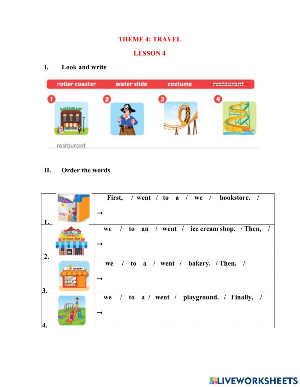 Smart start 5- Theme 4- lesson 4 (review)