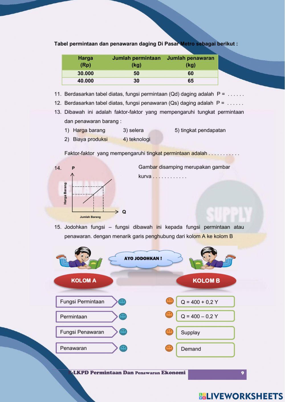 E-lkpd ekonomi kelas x