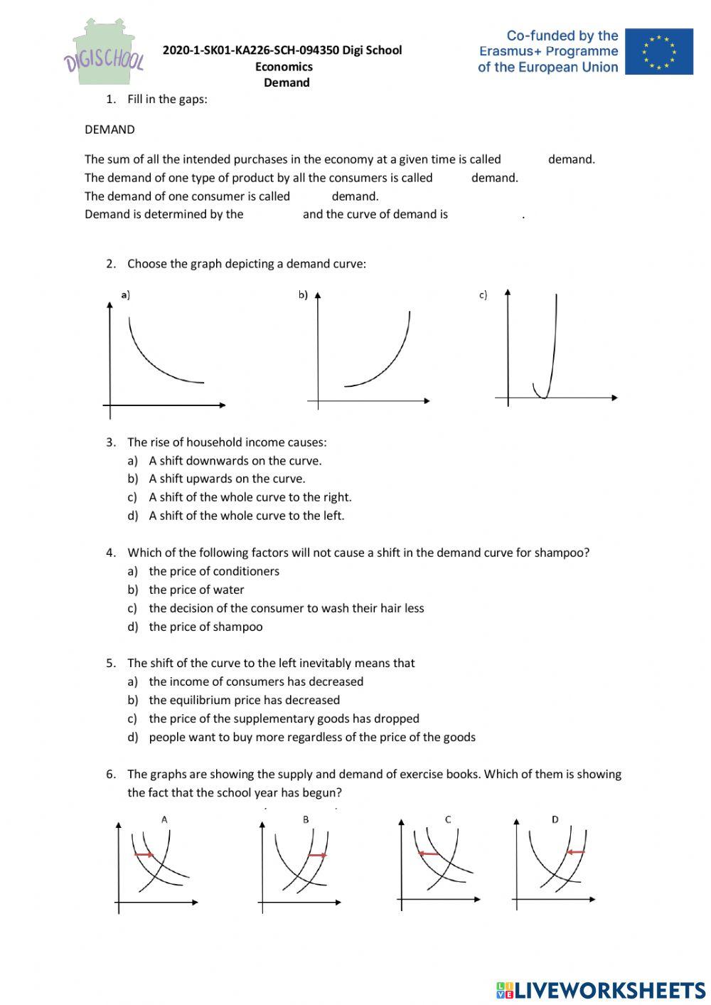2020-1-SK01-KA226-SCH-094350 DIGI SCHOOL Economics Demand