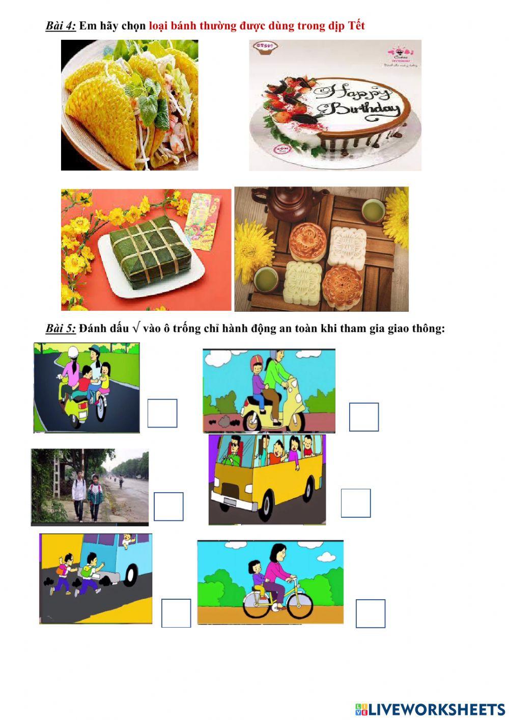 Bài thi cuối kỳ I môn Tự nhiên và Xã hội