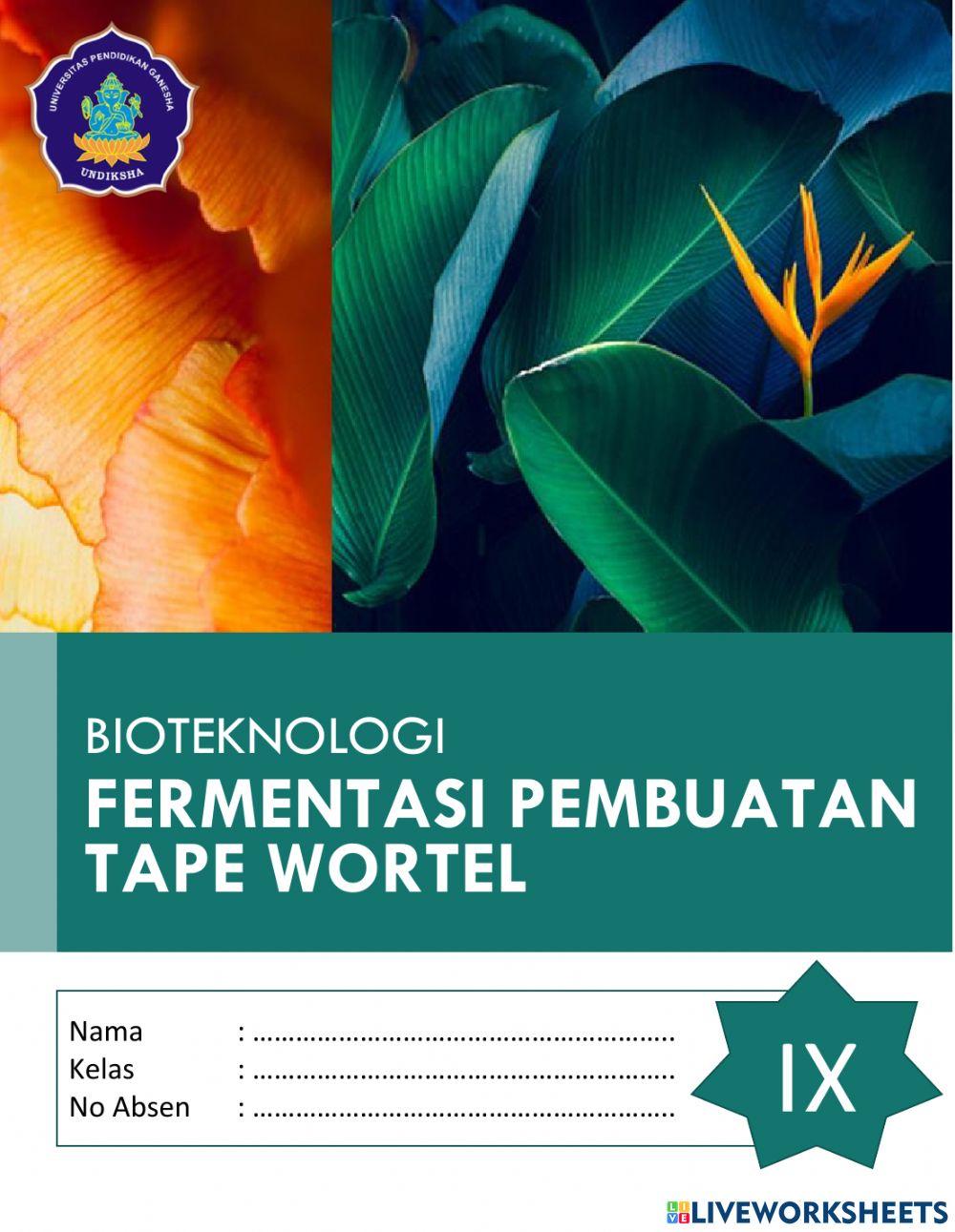 Bioteknologi Tape Wortel