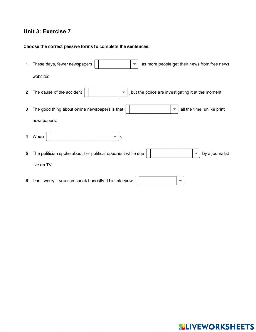 Mindset 2 - Grammar & Vocabulary - Unit 3 Ex7