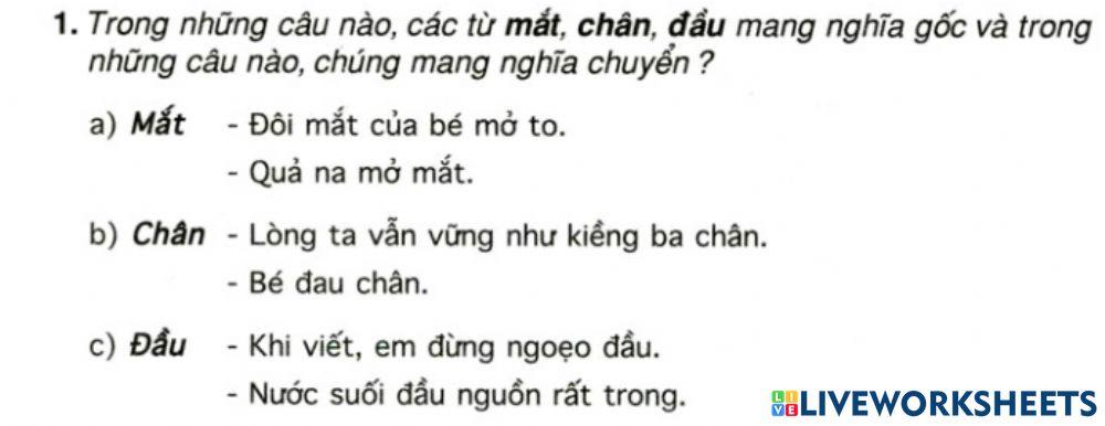 Từ nhiều nghĩa
