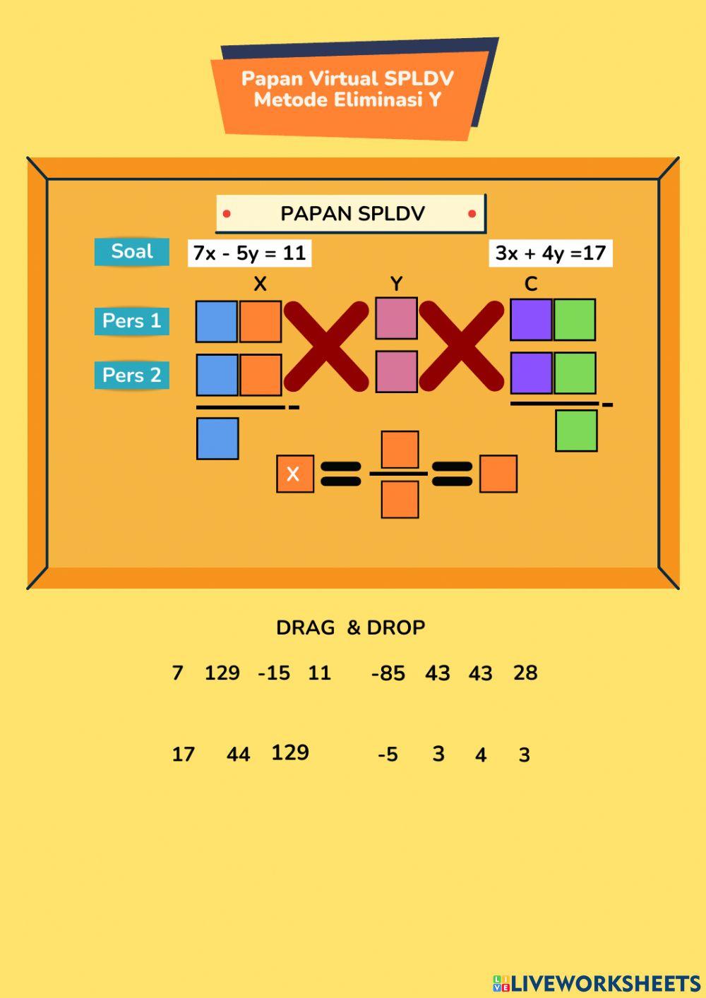 PAPAN SPLDV VIA MOBILE