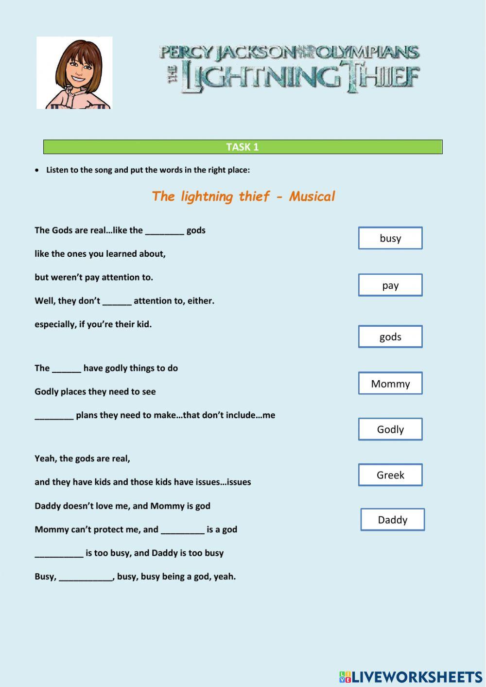 The lightning thief - Musical