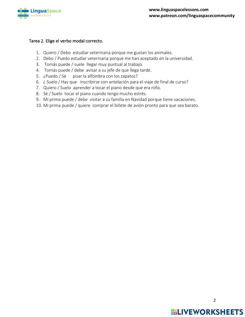 Video Los verbos modales