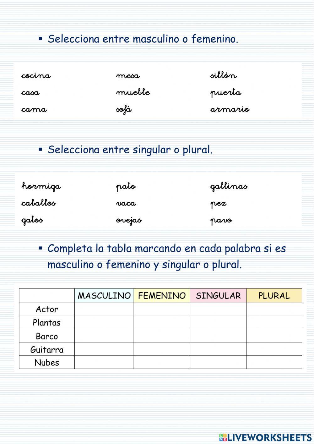 LENGUA 2º Repaso tema 4