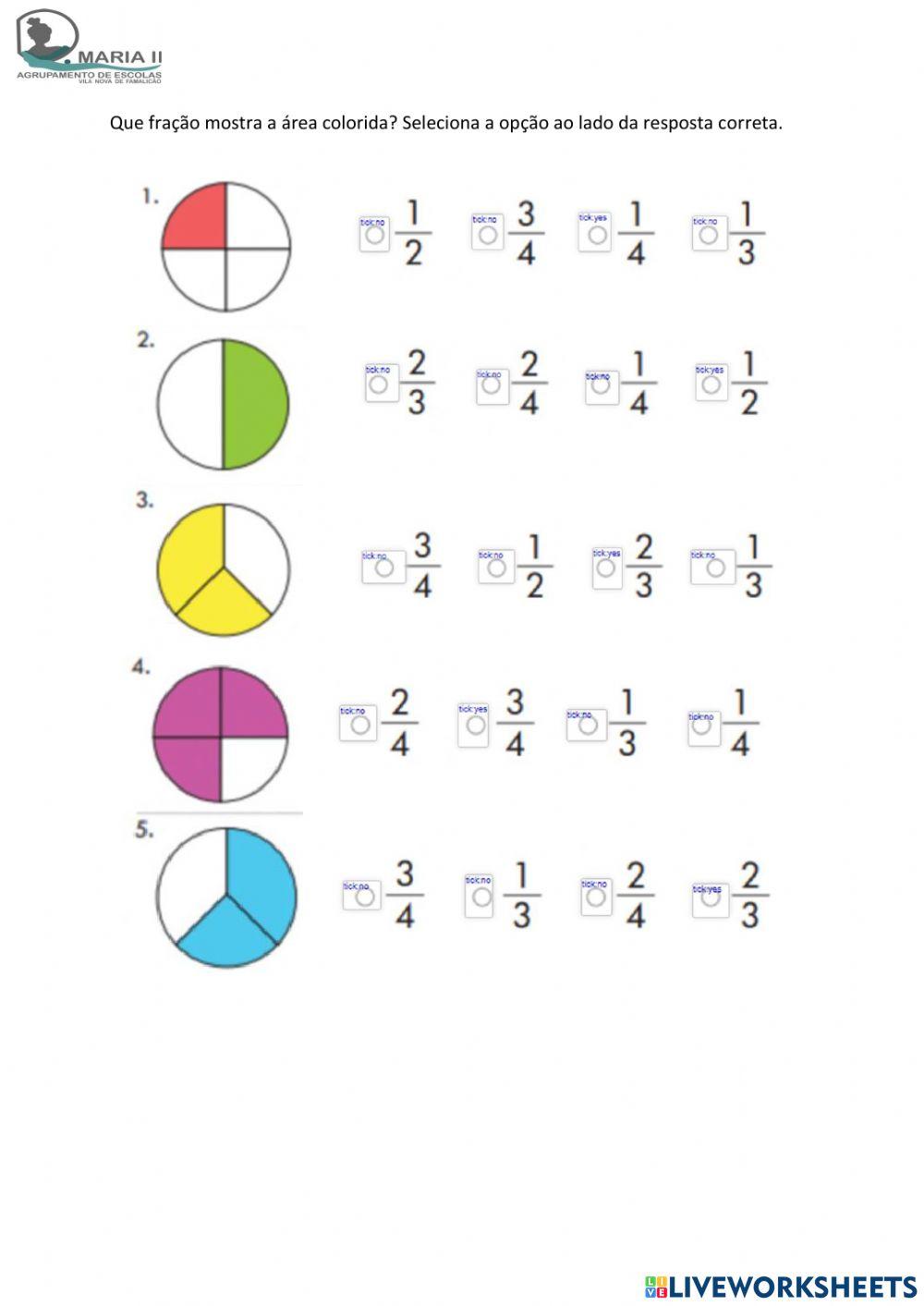 Fração corerespondente